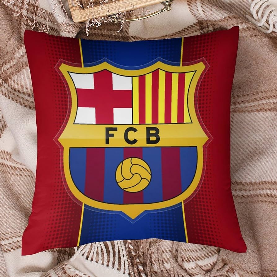 Amazon.co.jp: クッションカバー FCバルセロナ 枕カバー ピロー